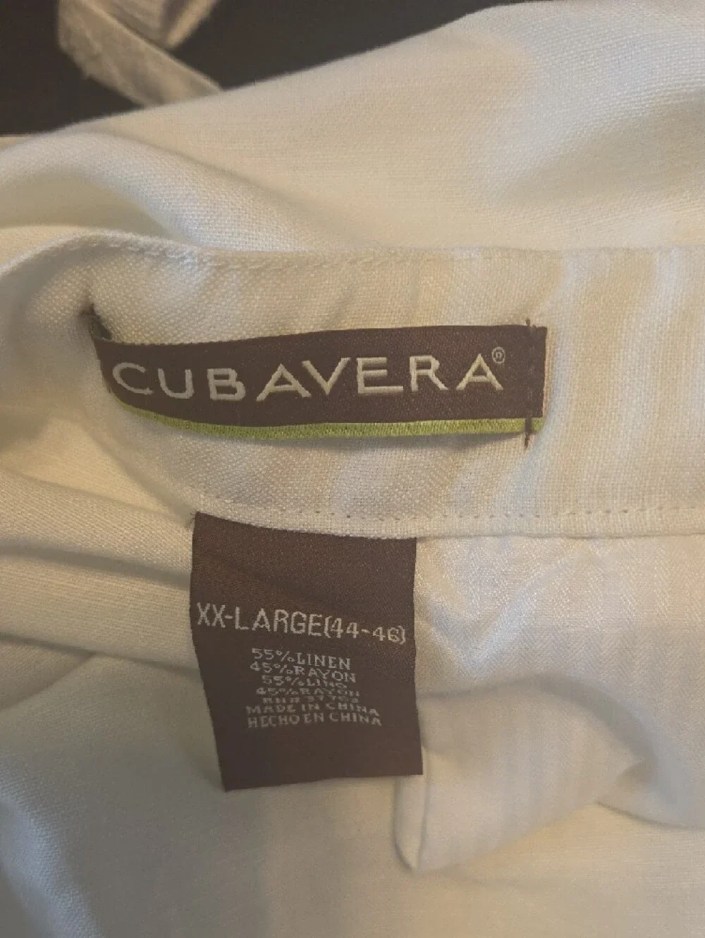 Cubavera Men's Off-White Casual Chinos
